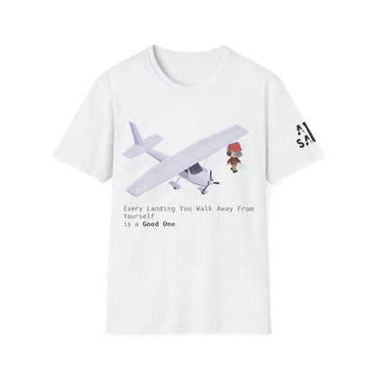 AirSailr 'The Perfect Landing' Pilot's T-Shirt – Walk Away with a Smile