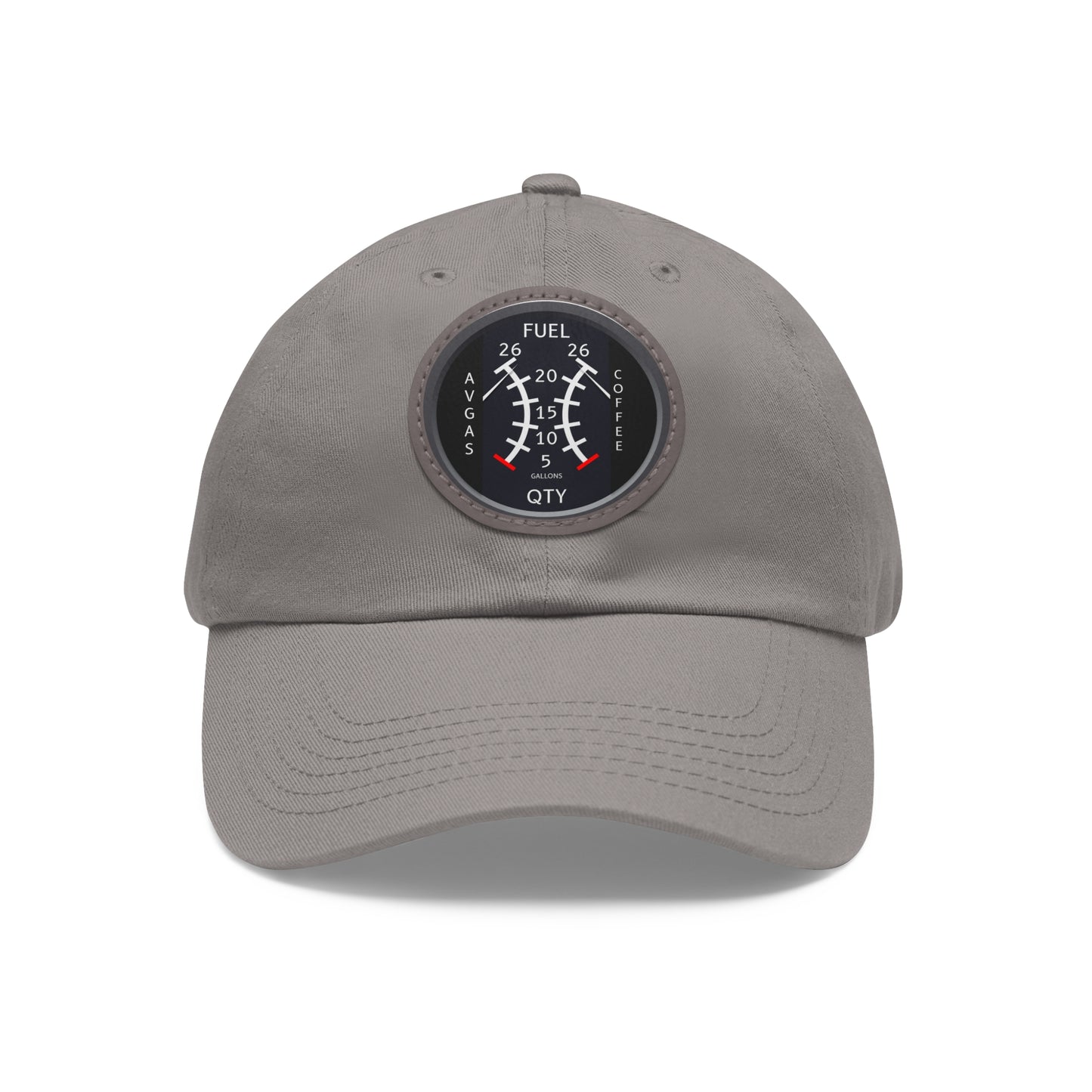 AirSailr 'Fly Fuel Duo' Leather Patch Hat – Fueled by Coffee and Avgas