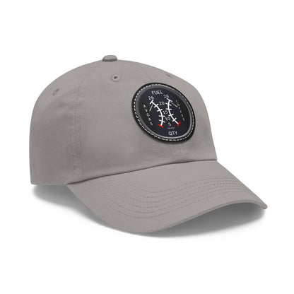 AirSailr 'Fly Fuel Duo' Leather Patch Hat – Fueled by Coffee and Avgas