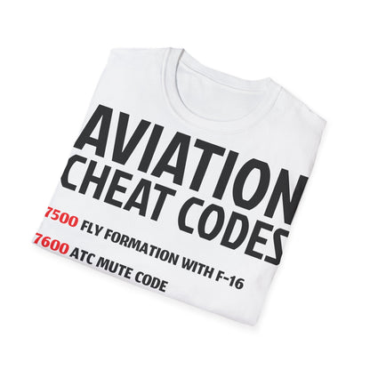 AirSailr 'Pilot's Cheat Codes' T-Shirt – Crack a Smile at Any Altitude