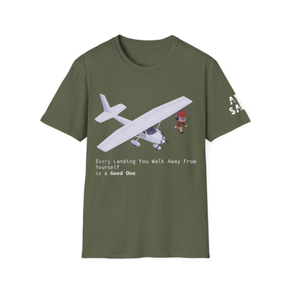 AirSailr 'The Perfect Landing' Pilot's T-Shirt – Walk Away with a Smile