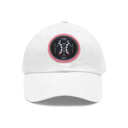 AirSailr 'Fly Fuel Duo' Leather Patch Hat – Fueled by Coffee and Avgas