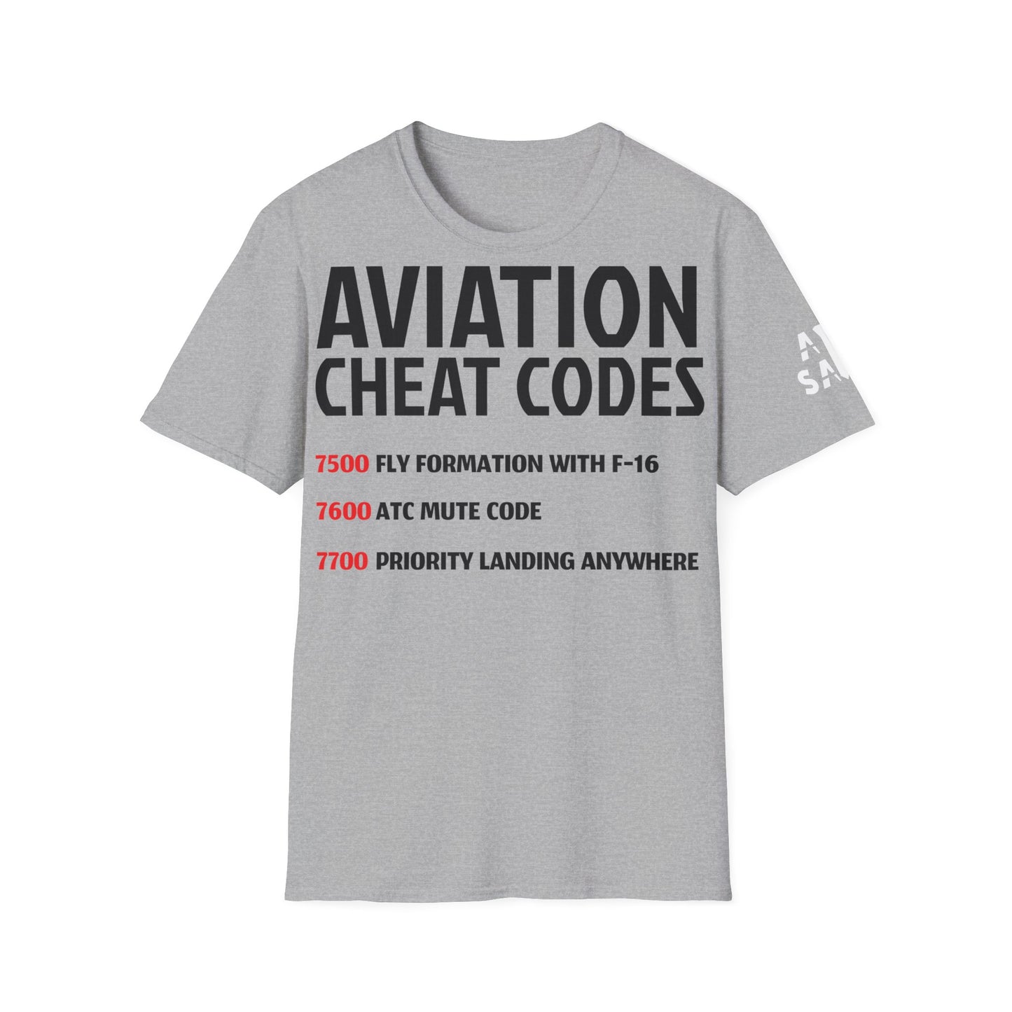 AirSailr 'Pilot's Cheat Codes' T-Shirt – Crack a Smile at Any Altitude