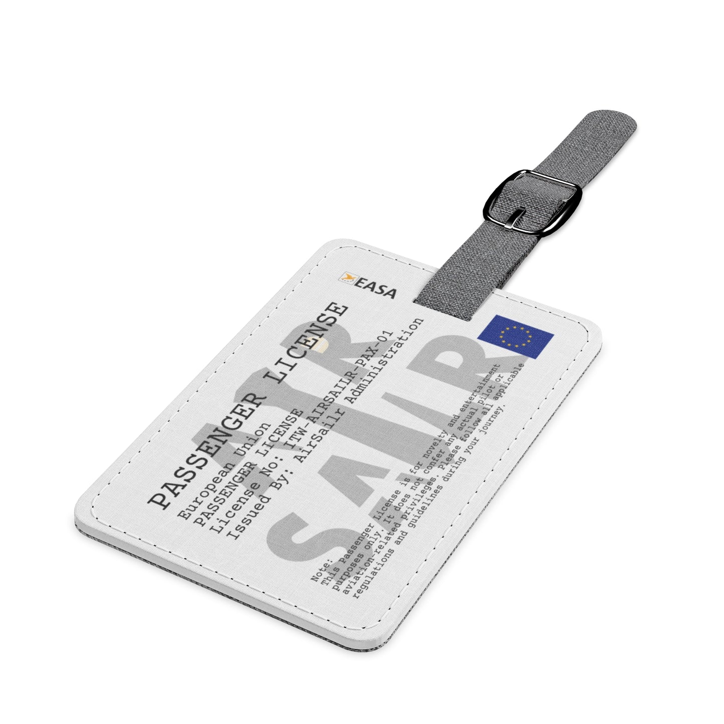 AirSailr 'Passenger License' Luggage Tag – Your Ticket to Stand-Out Travel