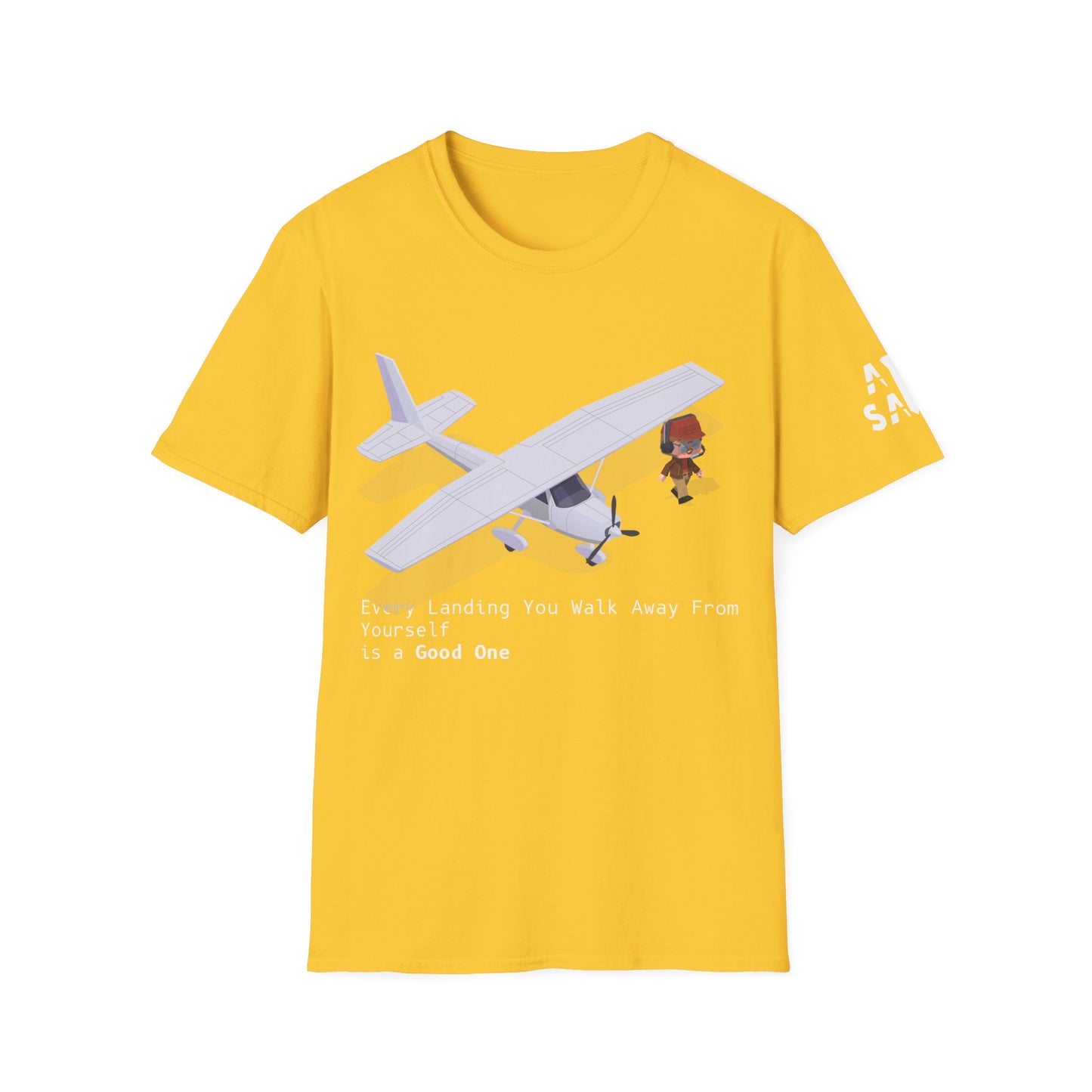 AirSailr 'The Perfect Landing' Pilot's T-Shirt – Walk Away with a Smile