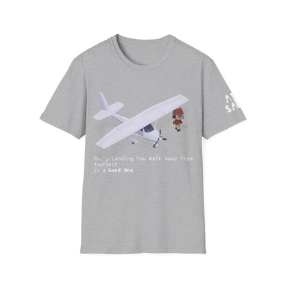 AirSailr 'The Perfect Landing' Pilot's T-Shirt – Walk Away with a Smile