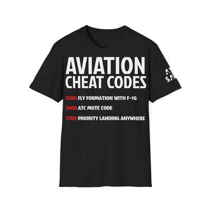 AirSailr 'Pilot's Cheat Codes' T-Shirt – Crack a Smile at Any Altitude