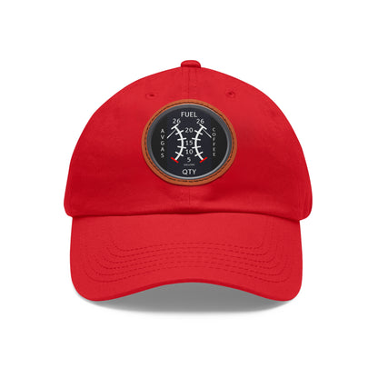 AirSailr 'Fly Fuel Duo' Leather Patch Hat – Fueled by Coffee and Avgas