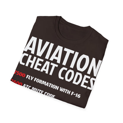 AirSailr 'Pilot's Cheat Codes' T-Shirt – Crack a Smile at Any Altitude