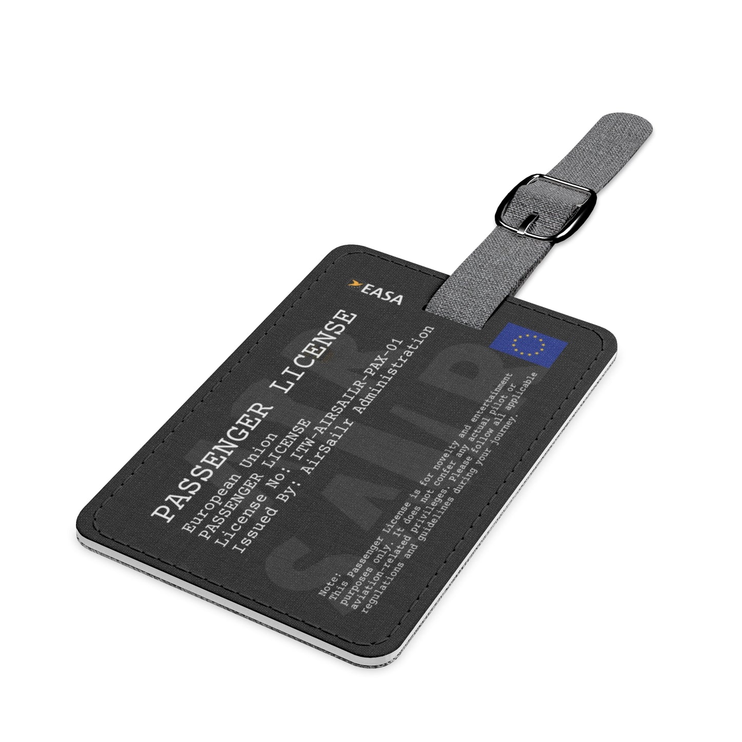 AirSailr 'Passenger License' Luggage Tag – Your Ticket to Stand-Out Travel