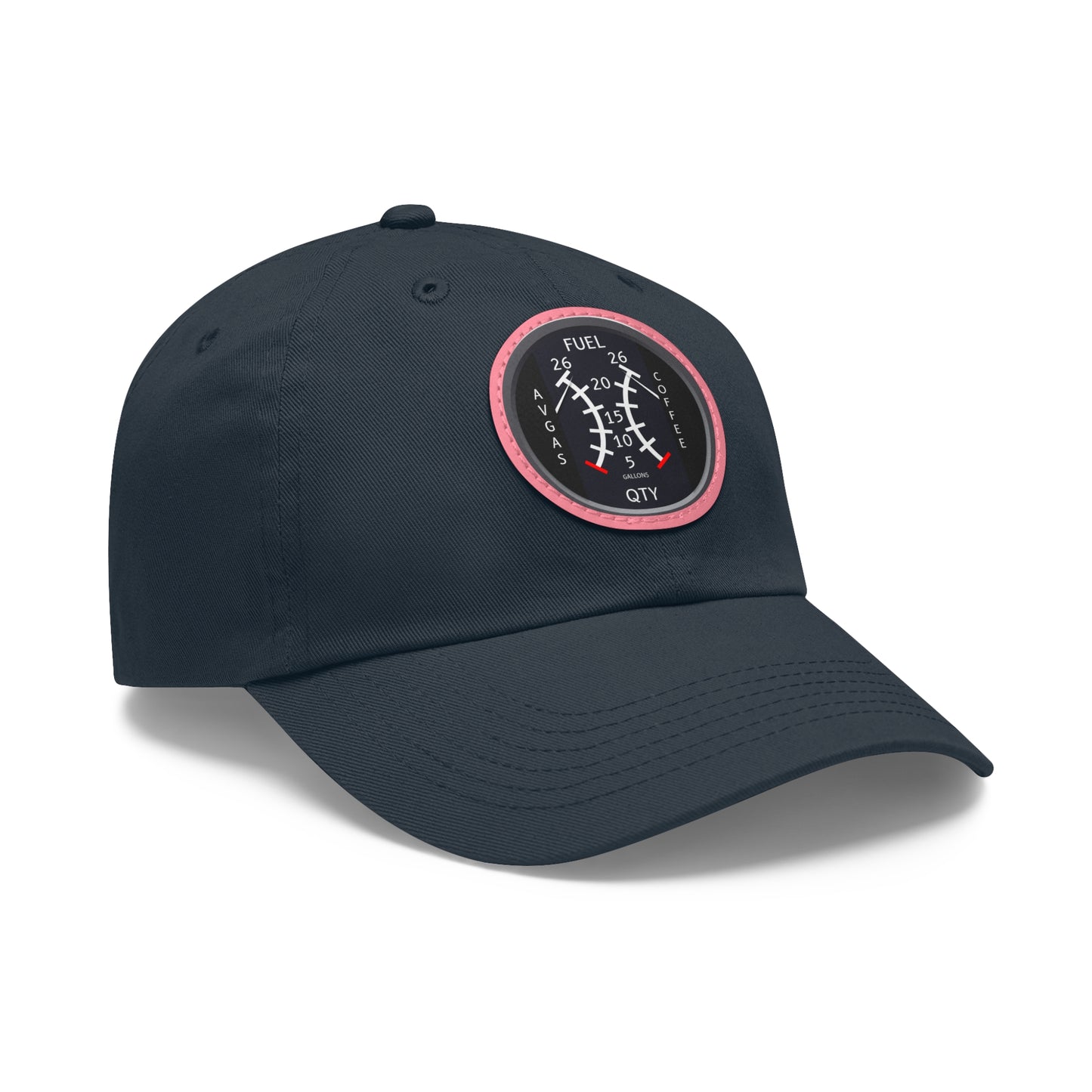 AirSailr 'Fly Fuel Duo' Leather Patch Hat – Fueled by Coffee and Avgas