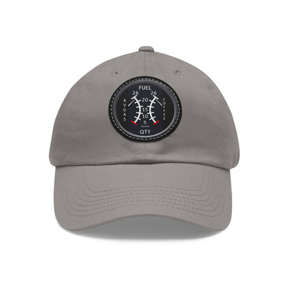 AirSailr 'Fly Fuel Duo' Leather Patch Hat – Fueled by Coffee and Avgas