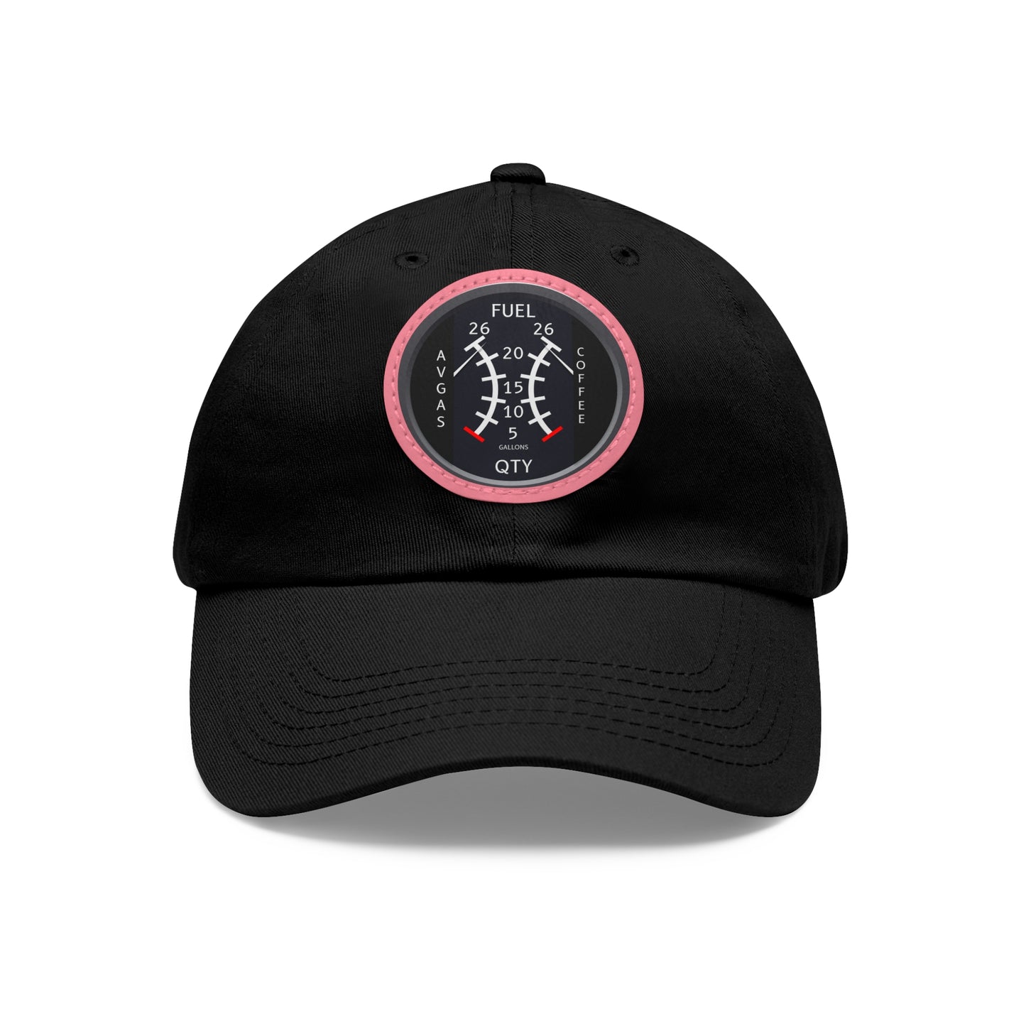 AirSailr 'Fly Fuel Duo' Leather Patch Hat – Fueled by Coffee and Avgas