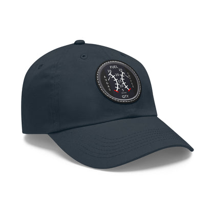 AirSailr 'Fly Fuel Duo' Leather Patch Hat – Fueled by Coffee and Avgas