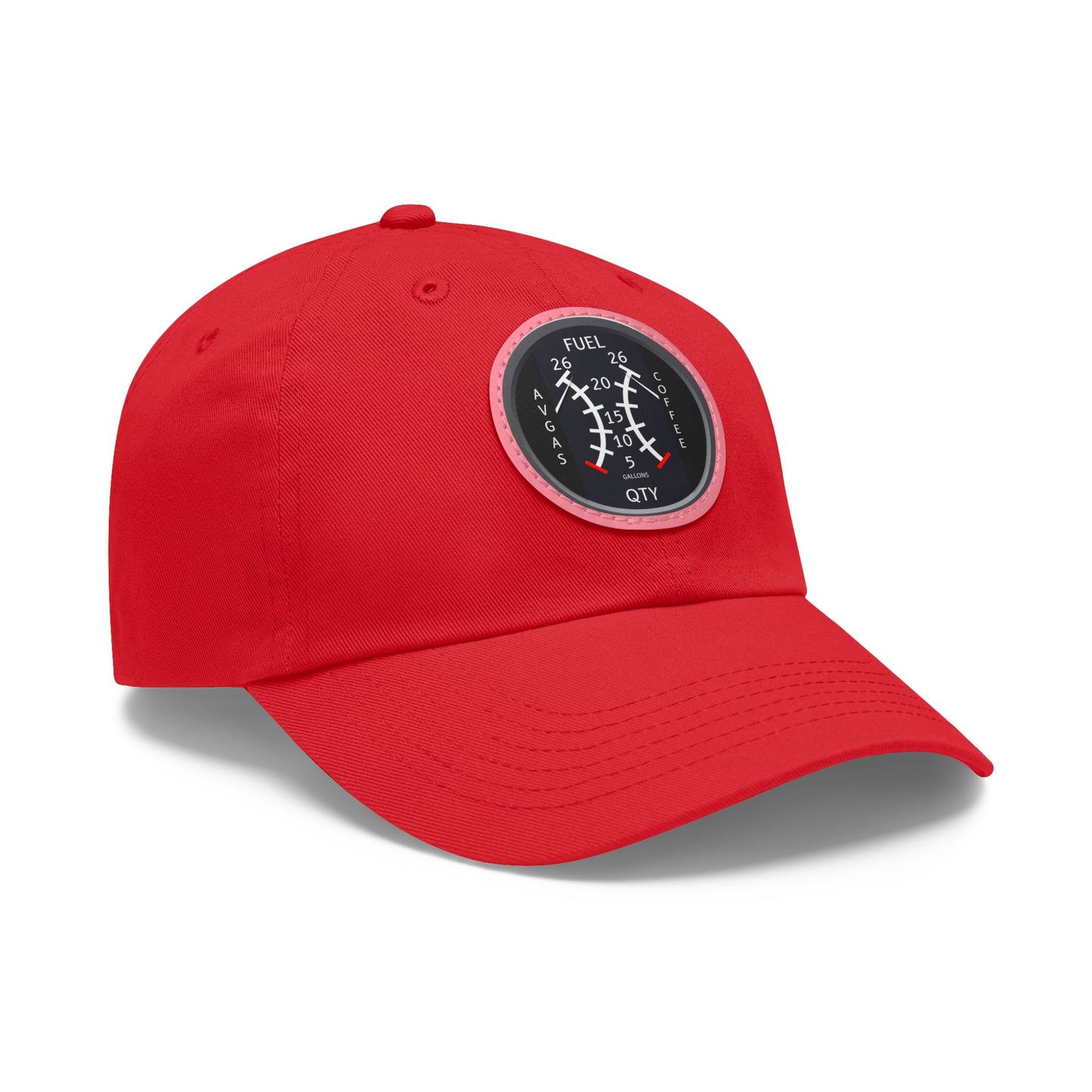 AirSailr 'Fly Fuel Duo' Leather Patch Hat – Fueled by Coffee and Avgas