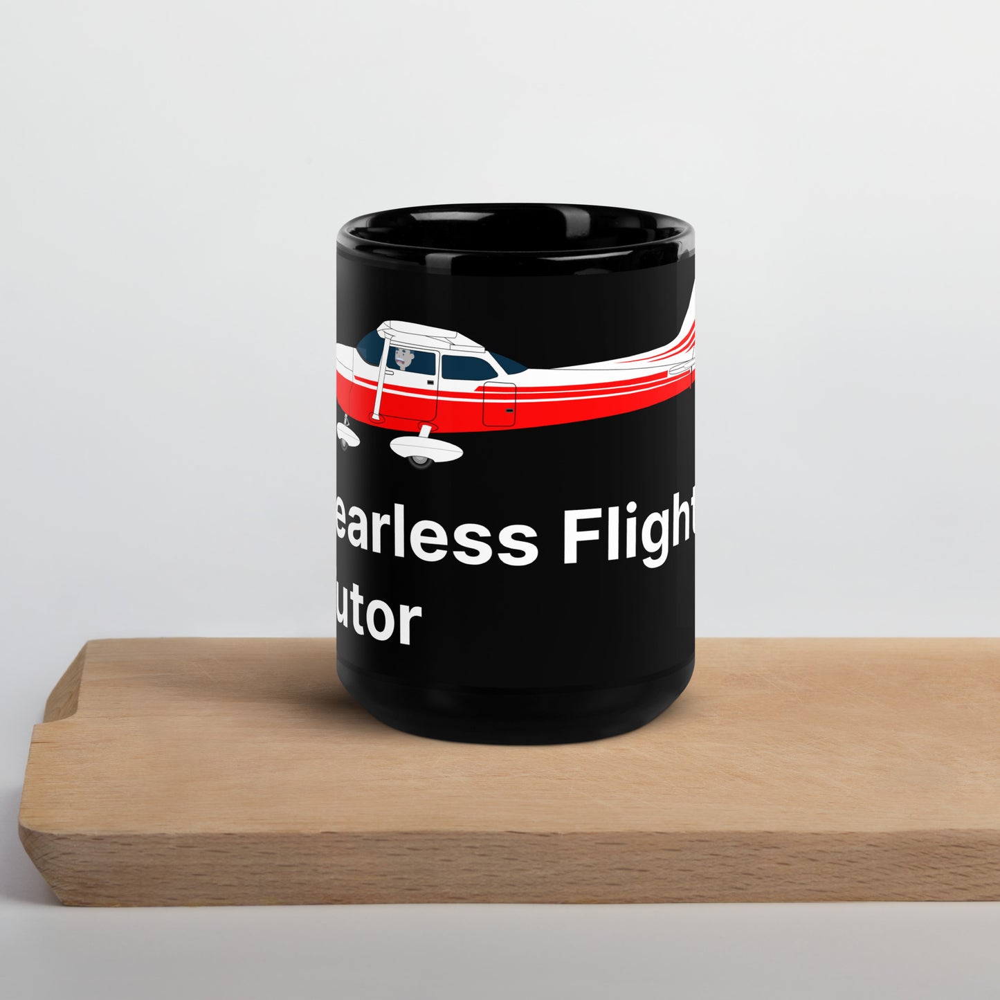 Fearless Flight Tutor: Glossy Black Humor Hrnek