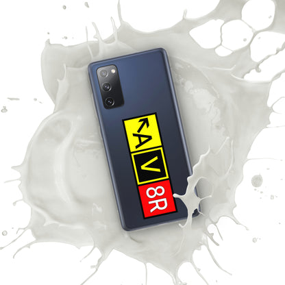 AV8R Clear Case for Samsung®: Taxiway-inspired Transparency