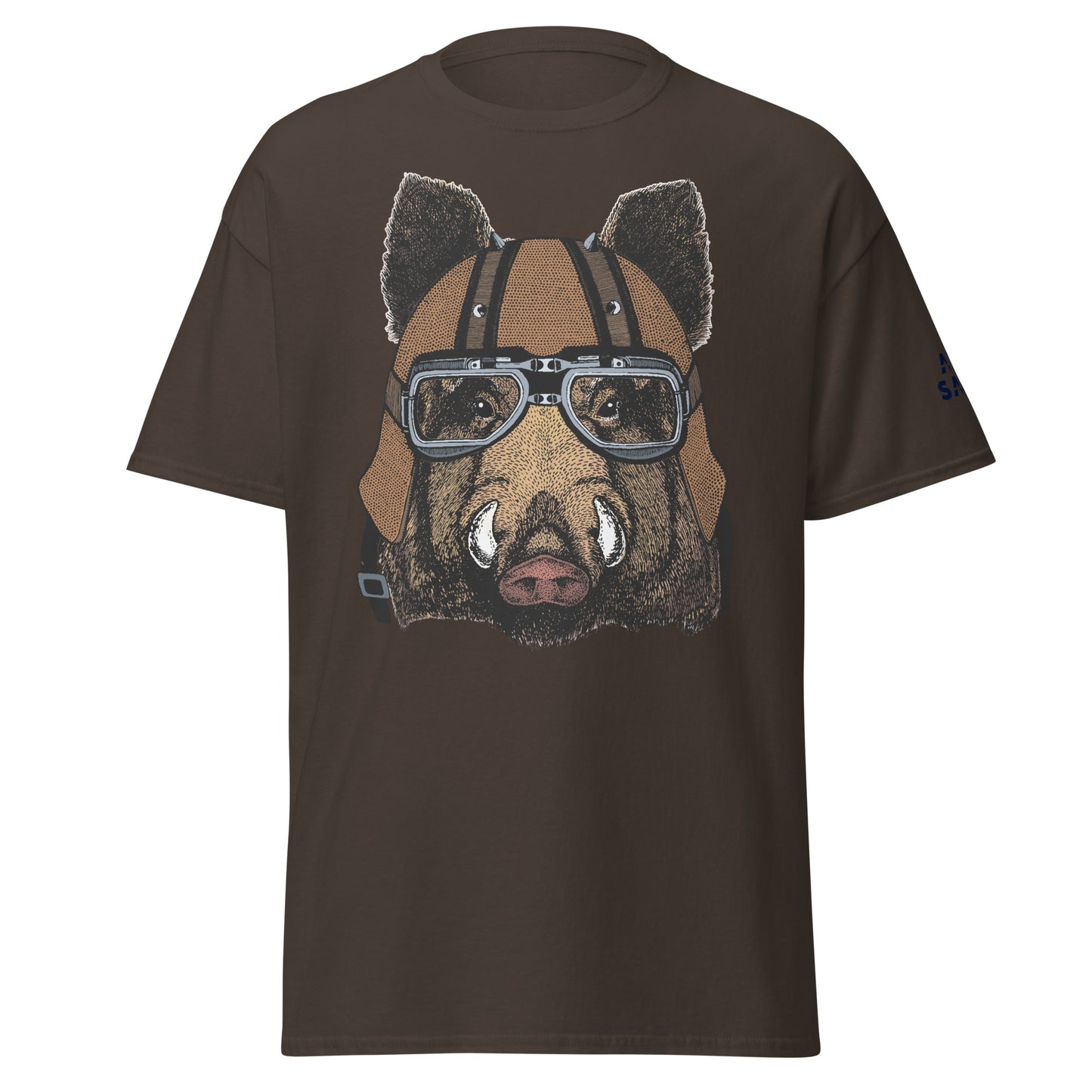 The Adventurous Aviator: Playful Boar Men's Classic Tee